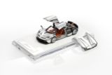  Mô hình xe Pagani Huayra Coupe 2014 Gullwing Doors chrome color tỉ lệ 1:64 HKM premium OT64755 