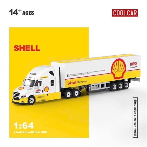  Mô hình xe Shell container truck simulation alloy car model tỉ lệ 1:64 Cool Car CC800112 