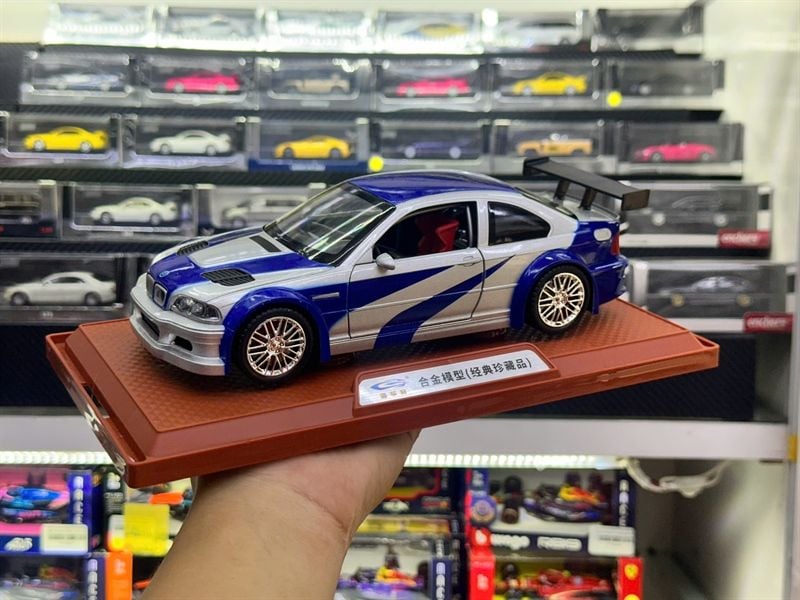  Xe ô tô mô hình bằng hợp kim và nhựa BM M3 GTR E46  tỉ lệ 1:24 JCJ24452 Alloy Model OT24128 