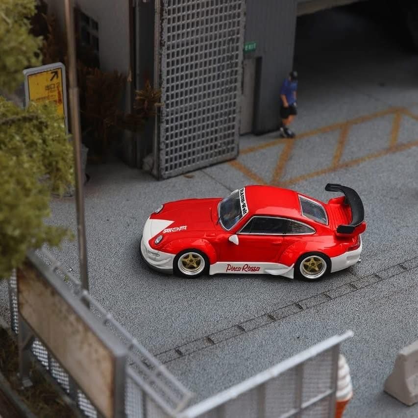  Mô hình xe Porsche RWB 993 Rauh-Welt custom Limited To 999pcs tỉ lệ 1:64 Star model OT64767 