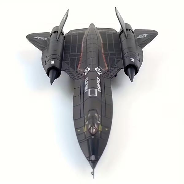  Mô hình máy bay quân sự trinh sát Lockheed USAF AIR FORCE SR-71 Blackbird tỉ lệ 1:144 Ns models MBQS069 