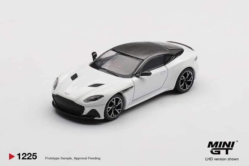  Mô hình xe Aston Martin DBS Stratus White tỉ lệ 1:64 MiniGT MGT01225 