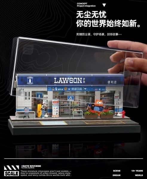  Hộp trưng bày mica Lawson Convenience Store (Medium) SCENE tỉ lệ 1:64 SHOU CANG JIA SCJ-82047-A 