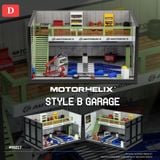  Hộp trưng bày mô phỏng diorama garage Liberty Walk AUTOBACS Theme Garage kích thước 17 x 11 x 9.5cm tỉ lệ 1:64 Motorhelix MH OT64769 