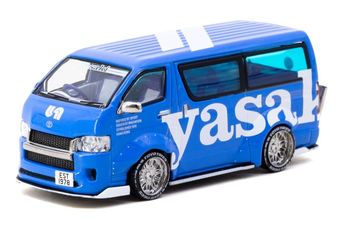  Mô hình xe Toyota Hiace Widebody Yasaki tỉ lệ 1:64 Tarmac Works T64-038-YAS 