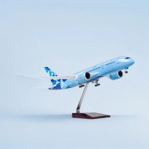  Mô hình máy bay Etihad Manchester City Boeing B787 có bánh xe kích thước 47cm no led MB47103 