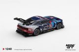  Mô hình xe Ford Mustang GT3 #65 Ford Multimatic Motorsports 2025 IMSA Daytona 24 Hrs Winner bản card tỉ lệ 1:64 MiniGT MGT01240 - NO CHASE 