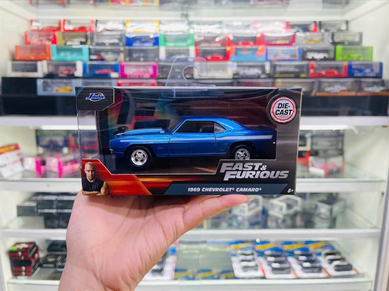  Mô hình xe Chevrolet Camaro 1969 Blue Fast & Furious tỉ lệ 1:32 Jada 24075 