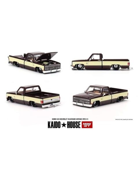  [Hàng Loose] Mô hình xe Chevrolet silverado vintage Spec V1 tỉ lệ 1:64 Kaido House KHMG145L 