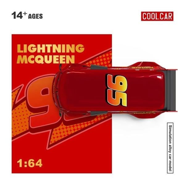  Mô hình xe Volkswagen T1 Lightning McQueen tỉ lệ 1:64 Coolcar CC642951 
