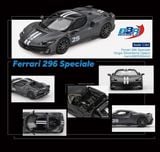 Mô hình xe Ferrari 296 Speciale Grigio Silverstone Opaco tỉ lệ 1:64 BBR model BBRFER64043 