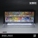  Hộp trưng bày container mô phỏng Bối cảnh chủ đề Graffiti có đèn kích thước 38.7x16x16.5cm tỉ lệ 1:64 MoreArt box M-Box MB400319 