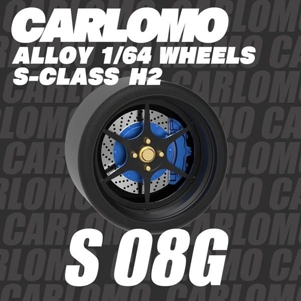  Phụ kiện độ bánh cho xe mô hình Carlomo Wheels S-Class kích thước 9,5mm bằng kim loại tỉ lệ 1:64 Carlomo S0 