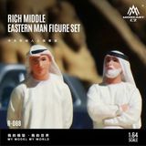  Set mô hình nhân vật figure Middle Eastern Wealthy Man Figure Set tỉ lệ 1:64 MoreArt MO223088 