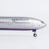  Mô hình máy bay Russia Aeroflot Boeing B777 có bánh xe kích thước 47cm no led MB47110 
