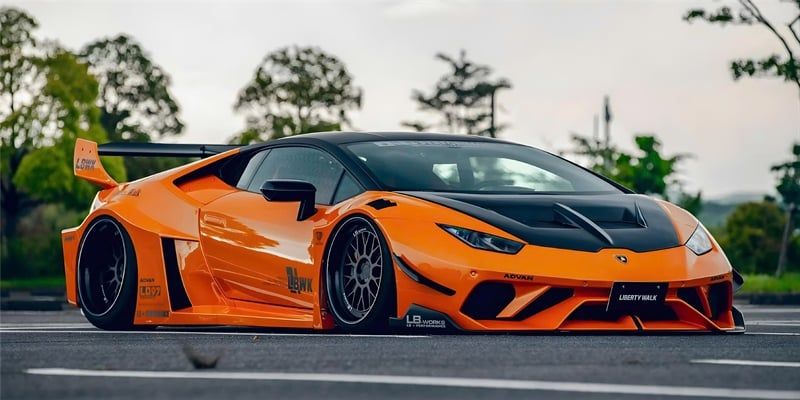  Phụ kiện Thảm lót chống trượt chủ đề siêu xe Lamborghini kích thước 30x60cm Autono1 PT117A 