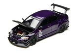  Mô hình xe Mitsubishi Evo Lancer Evolution IX Metallic Purple tỉ lệ 1:64 Time micro TM800214 