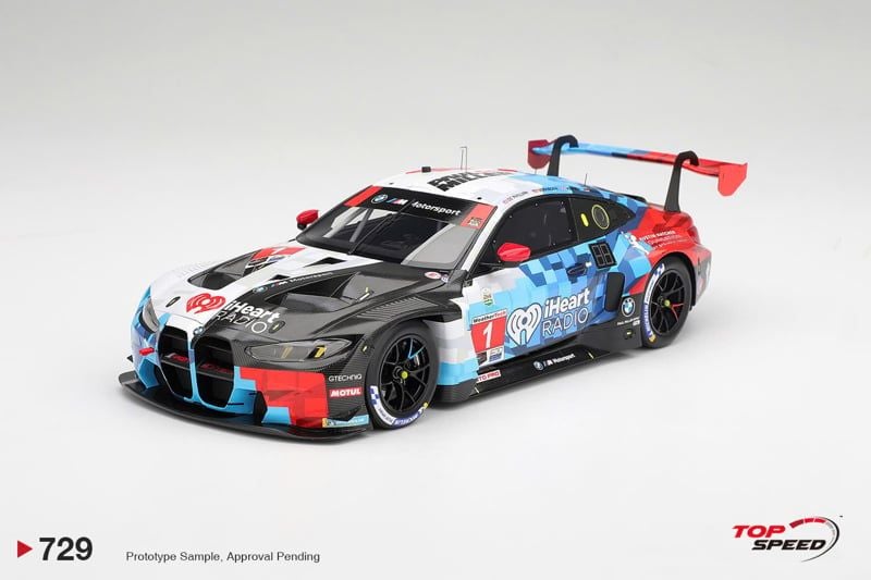  Mô hình xe BMW M4 GT3 EVO #1 Paul Miller Racing 2026 IMSA Daytona 24 Hrs Class Winner tỉ lệ 1:18 Top Speed TS0729 