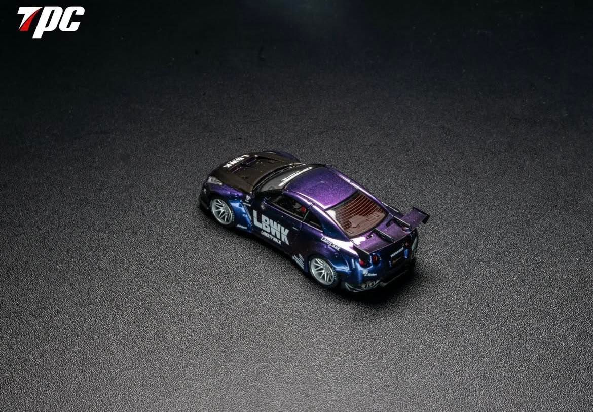  Mô hình xe LBWK GTR35 Custom Edition - Diecast Model * Midnight Blue Chameleon TPC 1:64 OT64792 