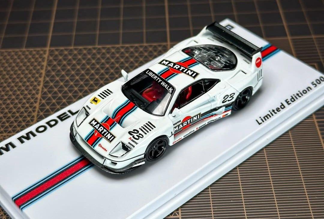  Mô hình xe Ferrari F40 LBWK limited 500pcs tỉ lệ 1:64 DM model OT64791 