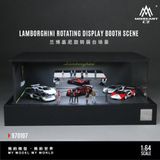  Hộp trưng bày mica mô phỏng Lamborghini xoay màn hình đứng cảnh mô hình 1:64 MoreArt MO970107 