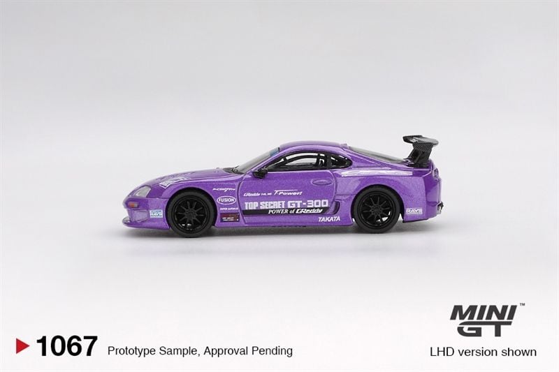  [Hàng Loose] Mô hình xe Toyota Supra (A80) Top Secret GT-300 Top Secret Purple tỉ lệ 1:64 MiniGT MGT01067 