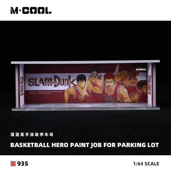  Hộp trưng bày mô phỏng dirorama parking lot Slam Dunk tỉ lệ 1:64 M-cool MoreArt MC914935 