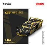  Mô hình xe Lamborghini GTEVO V5 Black Gold Painted Simulated tỉ lệ 1:64 Cool car CC643831 \ 