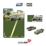 Mô hình xe Nissan Pandem 620 fighter green card tỉ lệ 1:64 Pop Race PRE029 