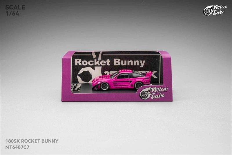  Mô hình xe Honda NSX 180SX Type X- Pink Rocket Bunny limited 999pcs tỉ lệ 1:64 Micro Turbo MT6407C7 