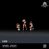  Mô hình nhân vật figure set 3 người nữ chụp ảnh Photographer resin tỉ lệ 1:64 MoreArt MO223070 