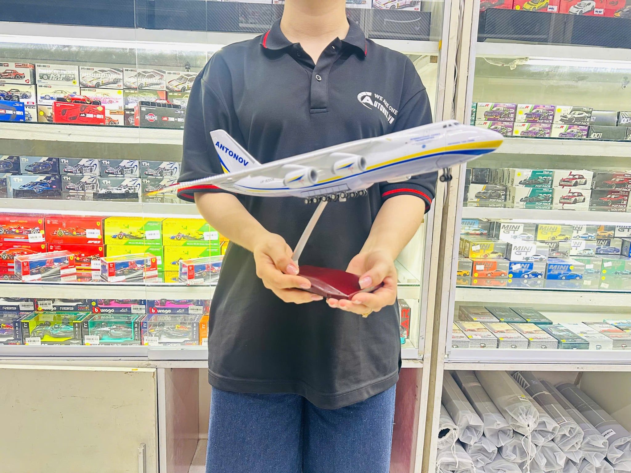  Mô hình máy bay Antonov AN-124 47cm no led MB47126 