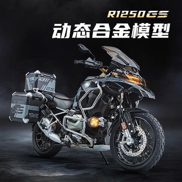  Mô hình xe BMW R1250GS Adventure đi kèm phụ kiện - có động cơ có phun khói tỉ lệ lớn 1:7 XLG M92340-6 