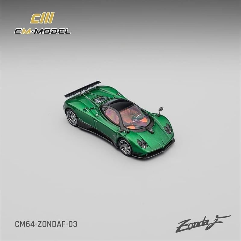  Mô hình xe Pagani ZondaF Metallic Emerald Green tỉ lệ 1:64 CM Model CM64-ZondaF-03 