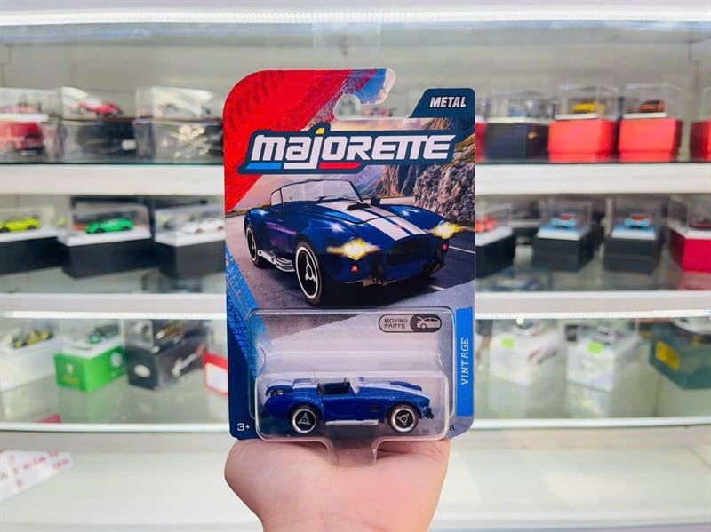  Mô hình xe Vintage Ford Shelby Cobra blue tỉ lệ 1:64 Majorette 8502000001 