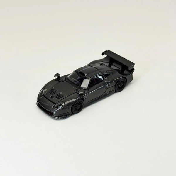  Mô hình xe 911 GT1(LeMans GT1 1997) Full Carbon Black mở được nắp máy Limited 500pcs tỉ lệ 1:64 Transcend model OT64863 