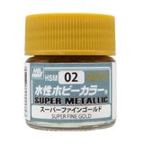  Aqueous HSM02 Superfine gold sơn mô hình màu vàng ánh kim dòng Super Metallic Color 10ml Mr.Hobby HSM02 