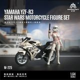  Mô hình nhân vật figure và xe Yamaha YZF-R3 Star Wars resin tỉ lệ 1:64 MoreArt MO222225 