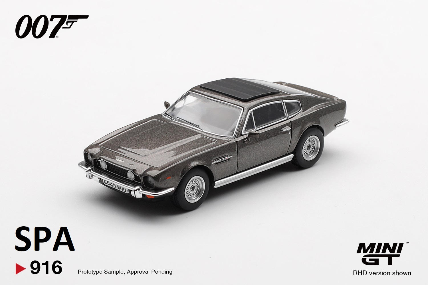  Mô hình xe Aston Martin V8 Vantage “The Living Daylights” – Weapons Off Spanish Blister Packaging tỉ lệ 1:64 MiniGT MGT00916-007S 