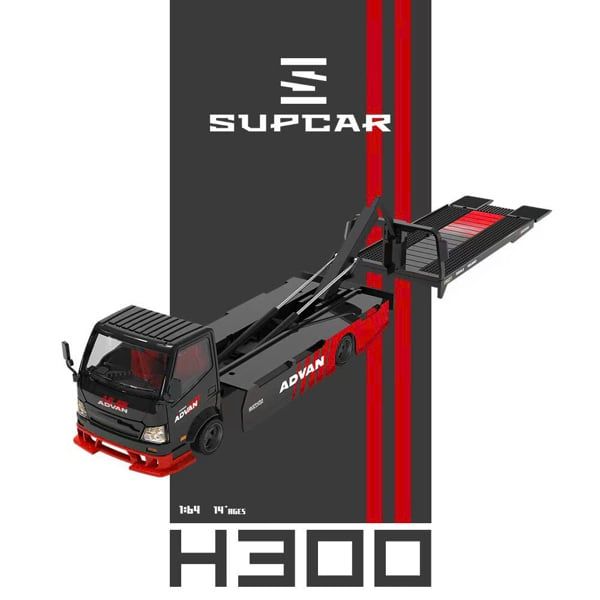  Mô hình xe tải H300 flatbed transport trailer - Advan tỉ lệ 1:64 Supcar SC647241 