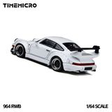  Mô hình xe Porsche RWB 964 white tỉ lệ 1:64 Time micro TM648502 