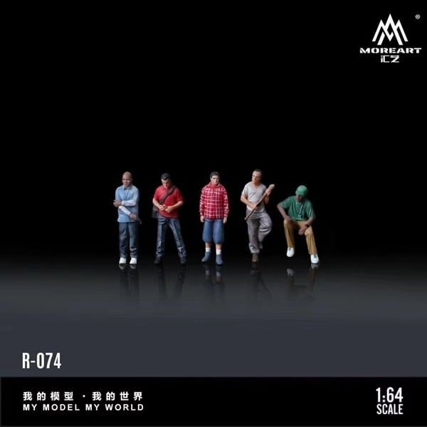  Mô hình nhân vật figure set 5 người Grand Theft Auto game GTA tỉ lệ 1:64 MoreArt MO223074 