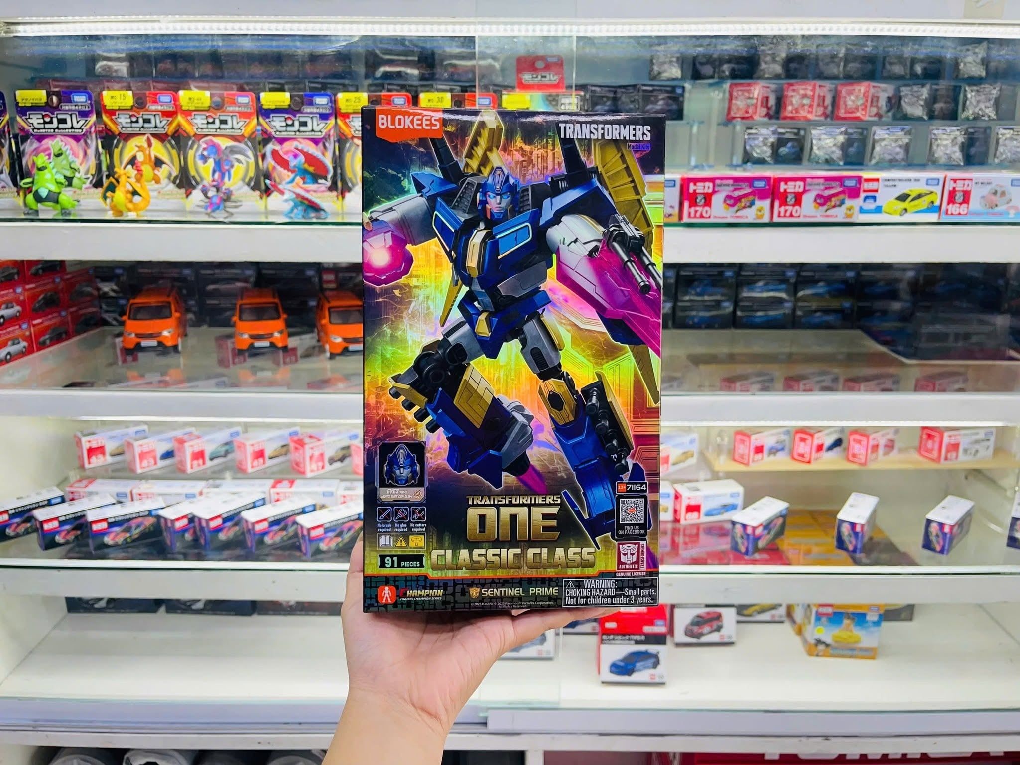  Mô hình lắp ráp có đèn serries Transformers Classic Class(CC) 14 ONE Sentinel Prime (Luminous Eyes) Blokees 71164 