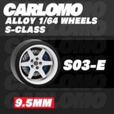  Phụ kiện độ bánh cho xe mô hình Carlomo Wheels S-Class kích thước 9,5mm bằng kim loại tỉ lệ 1:64 Carlomo S0 