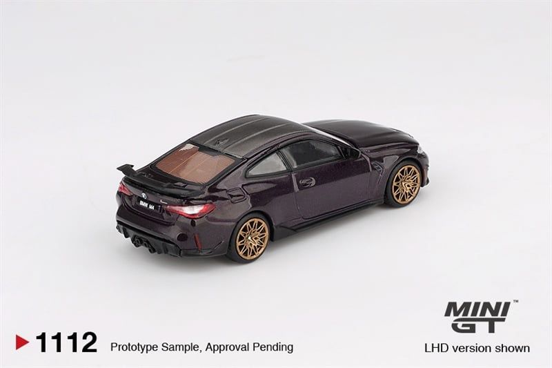  Mô hình xe BMW M4 M-Performance (G82) Daytona Violet card tỉ lệ 1:64 MiniGT MGT01112 Have Chase 