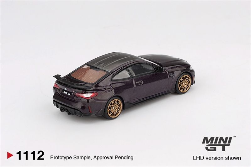  Mô hình xe BMW M4 M-Performance (G82) Daytona Violet tỉ lệ 1:64 MiniGT MGT01112 