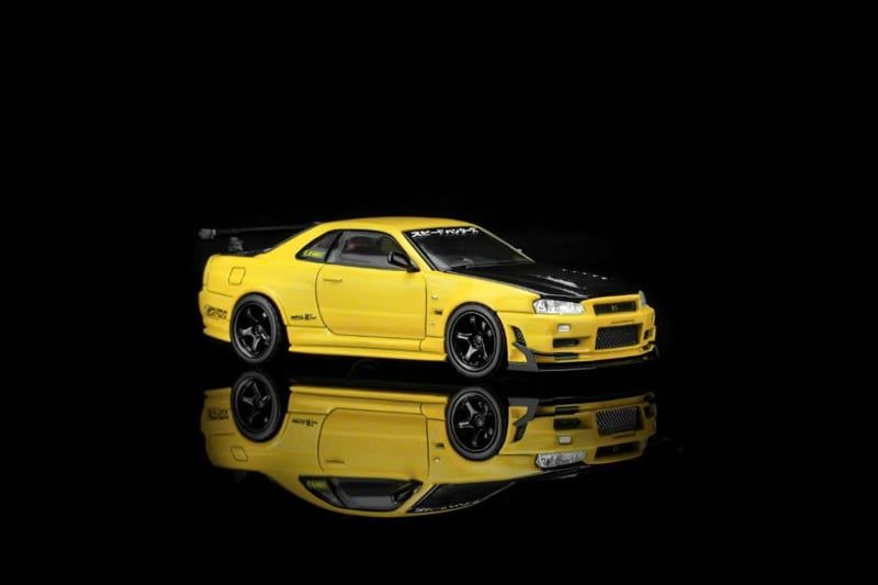  Mô hình xe Nissan Skyline GT-R (R34) Customized Diecast Model tỉ lệ 1:64 MOTORHELIX M63475 
