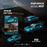  Mô hình xe RWB 930 TEAL CHROME tỉ lệ 1:64 Pop Race PRT004 