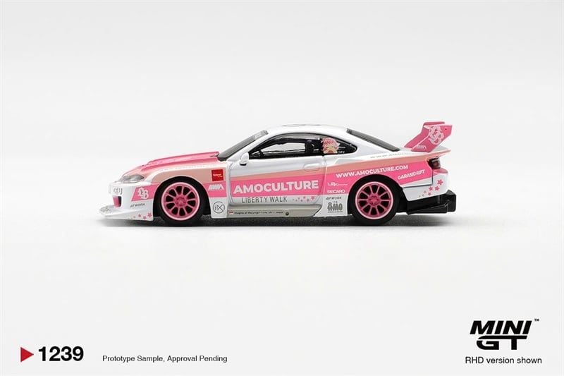  Mô hình xe Nissan SILVIA (S15) LB-Super Silhouette AMOCULTURE tỉ lệ 1:64 MiniGT MGT01239 