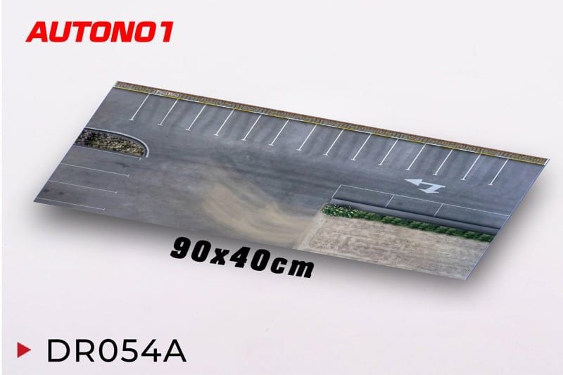  Diorama mặt đường bãi đậu xe in PP cán mờ chống nước bụi bẩn dành cho xe mô hình 1:64 có kích thước 90x40cm Autono1 DR054 